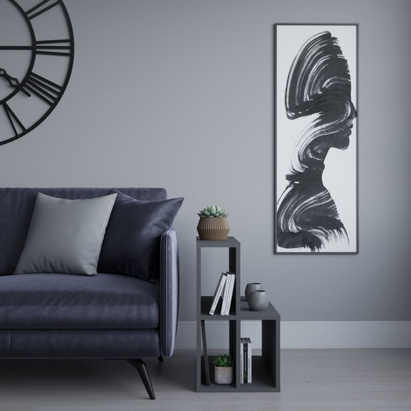 Lemont bijzettafel 59,6 x 35,6 cm - Antraciet Lemont bijzettafel 59,6 x 35,6 cm - Antraciet