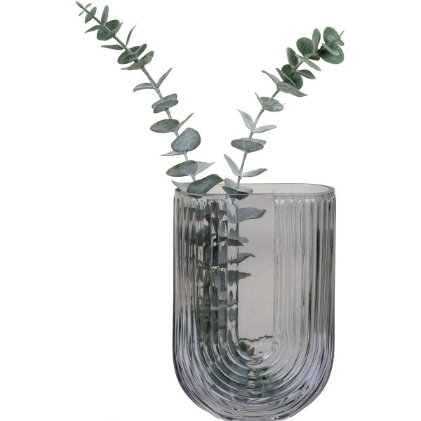 Bloemenvaas - Gerookt glas