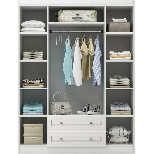 Inci garderob 140 x 50 x 182 cm - Vit Inci garderob 140 x 50 x 182 cm - Vit