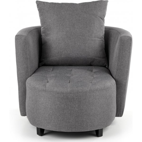 Virginia fåtölj med fotpall - Grå Virginia fåtölj med fotpall - Grå