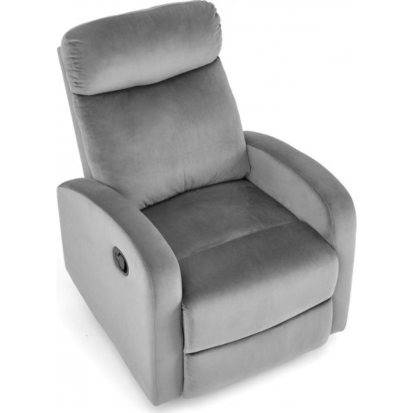 Fauteuil inclinable Wonder en velours gris