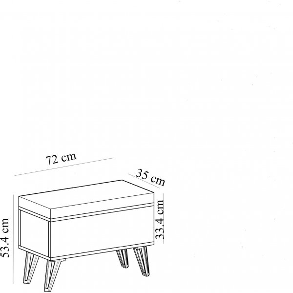 November kista - Vit/grön November kista - Vit/grön