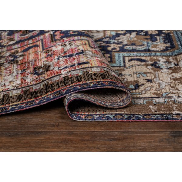 Tapis tissé plat Tibet Aztèque Multicolore Tapis tissé plat Tibet Aztèque Multicolore