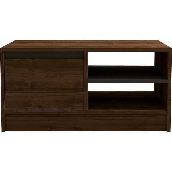 Table basse Ongu 90 x 60 cm - Noyer/anthracite