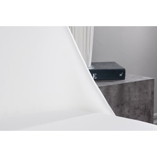 Chaise de salle  manger Night - PU blanc