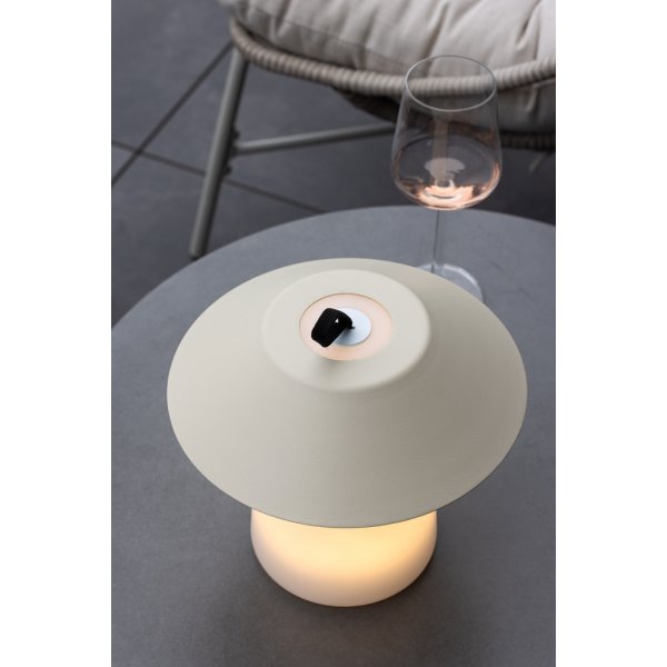 Lampe de table Rubu - Beige/Blanc Lampe de table Rubu - Beige/Blanc