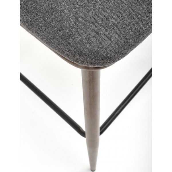 Tabouret de bar Pelican 114 - Gris/noyer