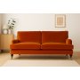 Soffa Howard London Premium 225 cm - Orange sammet