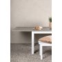Albany matbord 224 x 100 cm - Gr/Vit