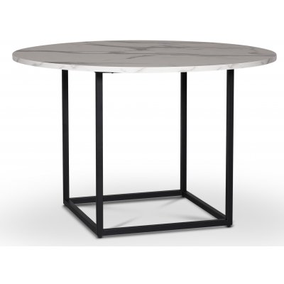 Level runt matbord Ø115 cm - Vit marmor (Exklusive laminate)