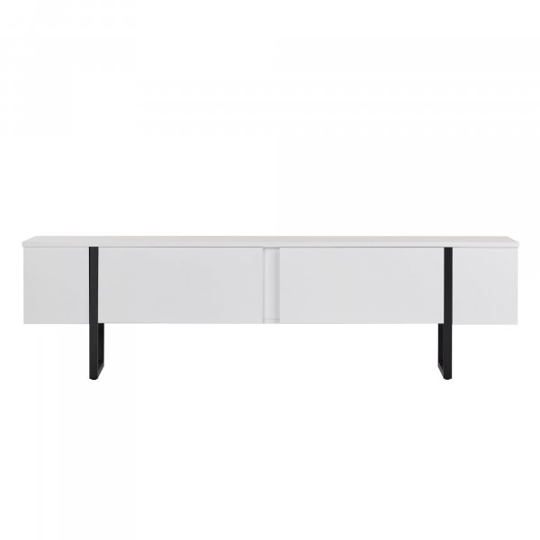 TV-b�nk Orost 180 cm - Vit/svart