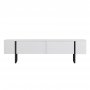 TV-b�nk Orost 180 cm - Vit/svart