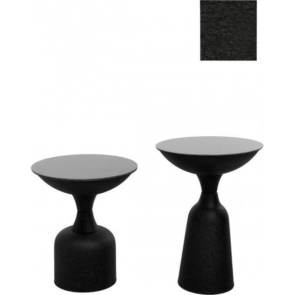 Chalice sidobord set 46/56 cm - Svart Chalice sidobord set 46/56 cm - Svart