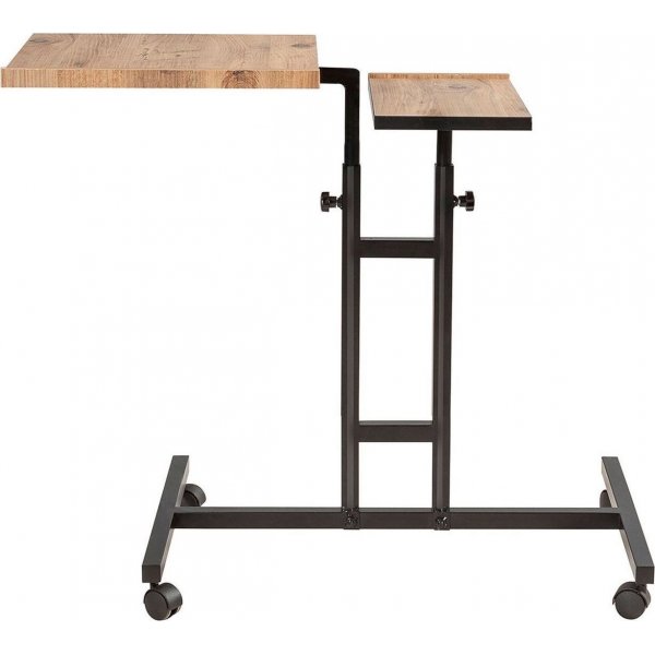 Glen laptopbord 67x45,5 cm - Furu/svart (på hjul) Glen laptopbord 67x45,5 cm - Furu/svart (på hjul)