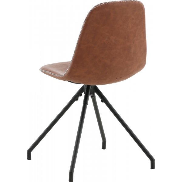 Bridge snurrbar matstol - Brun PU Bridge snurrbar matstol - Brun PU