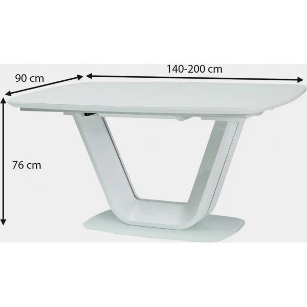 Bumbi matbord 140-200 cm - Vit Bumbi matbord 140-200 cm - Vit