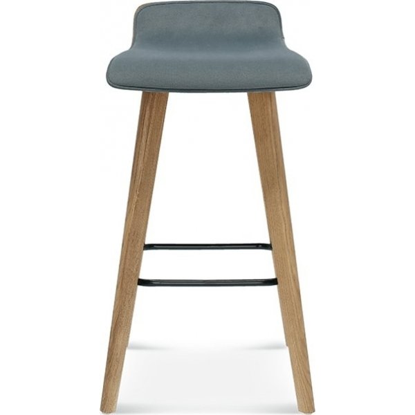 Tabouret de bar Cleo avec façade rembourrée - Couleur du cadre et du revêtement au choix Tabouret de bar Cleo avec façade rembourrée - Couleur du cadre et du revêtement au choix