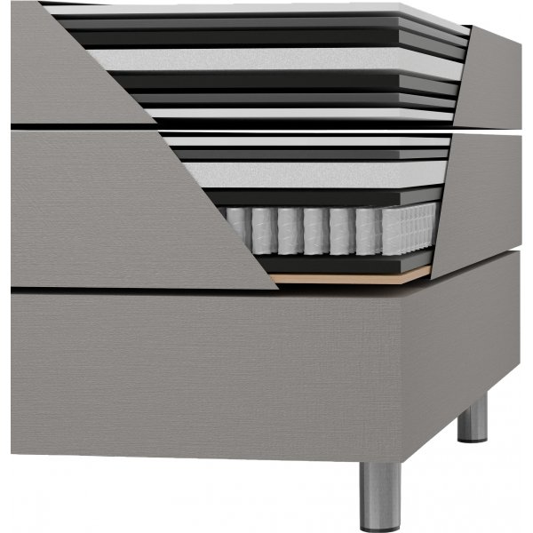 Accent boxbed säng med förvaring - 180 x 200 cm - Beige Accent boxbed säng med förvaring - 180 x 200 cm - Beige