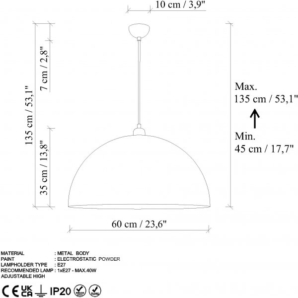 Plafonnier Vignette 236 - Vintage Plafonnier Vignette 236 - Vintage