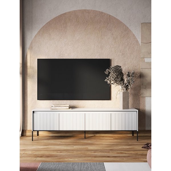 Banc média Trend L193 cm - Blanc/noir Banc média Trend L193 cm - Blanc/noir