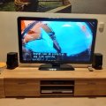 Kundbild Antonio mediabänk - Valnöt: Snygg och bra tv-bänk