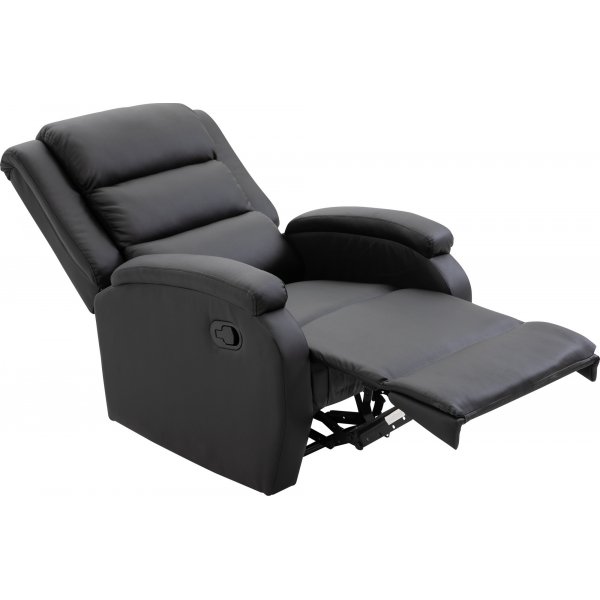 Reclinerfåtölj med fotstöd svart - Bengt + Textilrengöring för möbler Reclinerfåtölj med fotstöd svart - Bengt + Textilrengöring för möbler