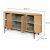 Rotto dressoir 167 cm - Vicenza eiken/zwart