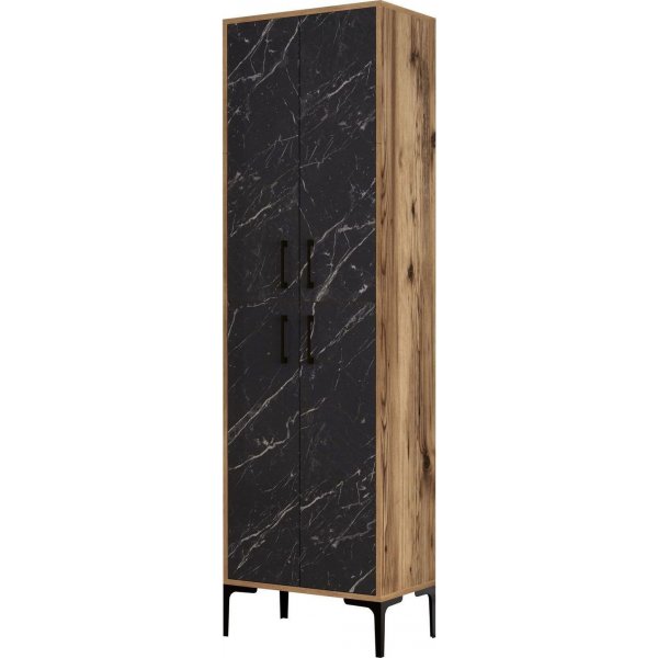 Cabinet Berlin - Noyer/marbre noir Cabinet Berlin - Noyer/marbre noir