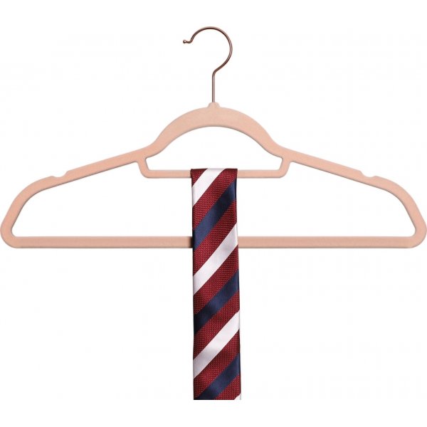 Cintre, velours, 43,5 cm, paquet de 50 - Rose