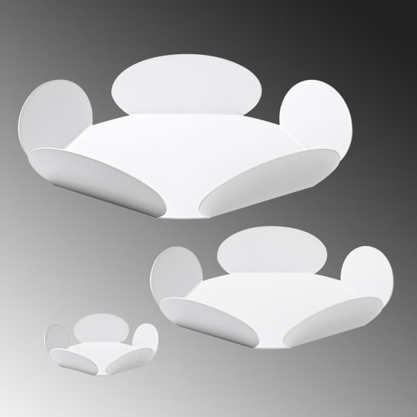 Rodos dekorationsfat - Vit Rodos dekorationsfat - Vit