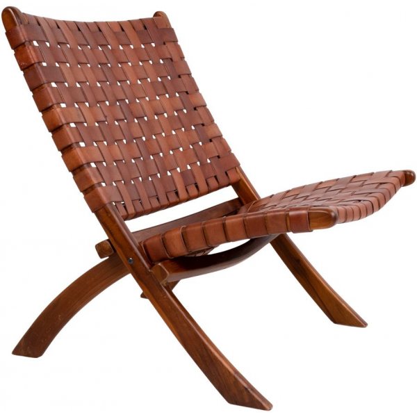 Fauteuil Perugia - Marron/teck Fauteuil Perugia - Marron/teck