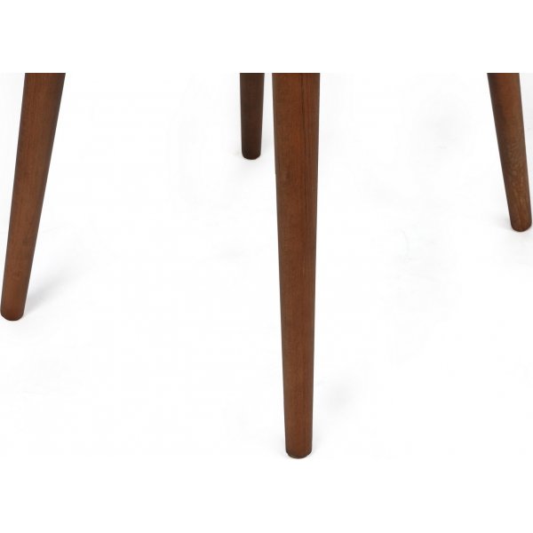 Alfred eetkamerstoelen set - Mink/walnoot Alfred eetkamerstoelen set - Mink/walnoot