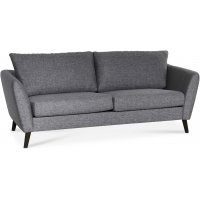 Country 2-sits soffa - Grå (tyg) / Svarta ben Country 2-sits soffa - Grå (tyg) / Svarta ben