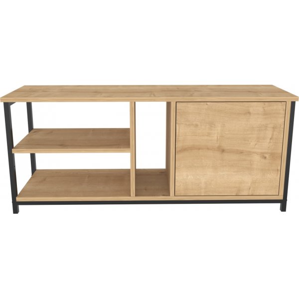 Banc multimédia Neola - Noir/chêne Banc multimédia Neola - Noir/chêne