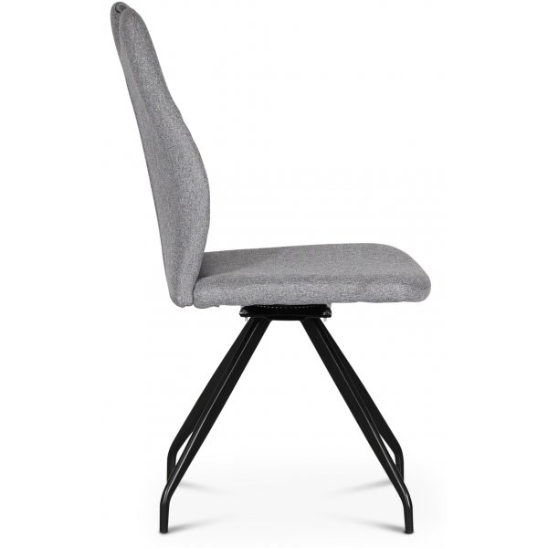 Line snurrbar matstol - Grå (tyg) Line snurrbar matstol - Grå (tyg)
