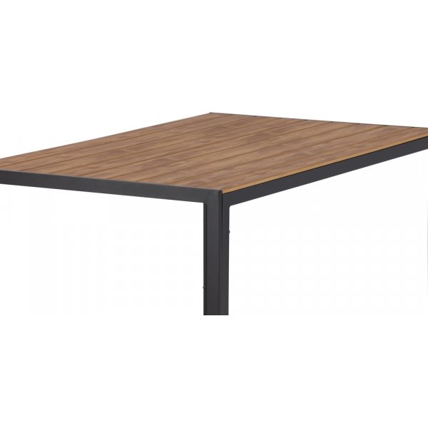 Break matbord 150 x 90 cm - Brun/Svart