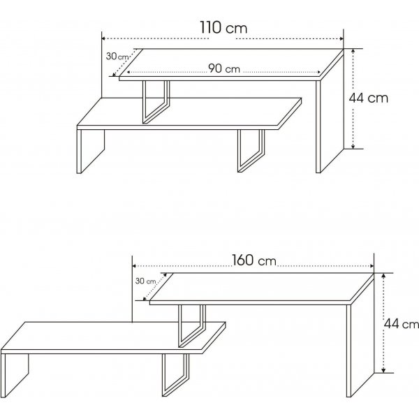 Banc multimdia Unwhite - Noir/anthracite