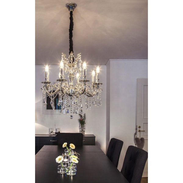 Allington 8 takkrona - Antiksilver