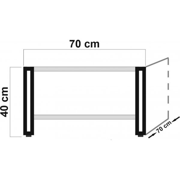 Cosmo Arena soffbord 70 x 70 cm - Furu/svart Cosmo Arena soffbord 70 x 70 cm - Furu/svart