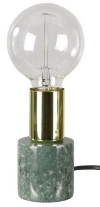 Bordslampa Stensj - Grn marmor / Mssing