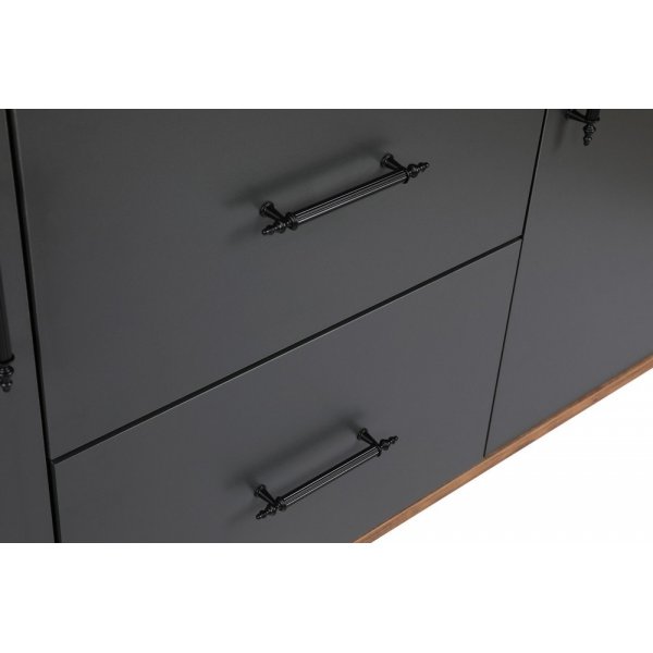 Cordoba dressoir - Walnoot/antraciet