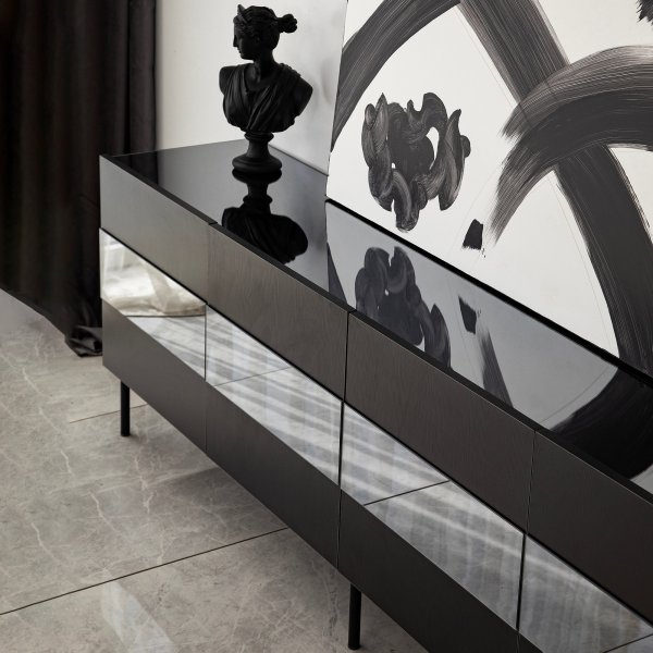 Leon TV-bänk - Svart Leon TV-bänk - Svart