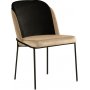 Doris eetkamerstoelenset - Zwart/beige
