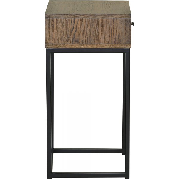 Regal sängbord - Brunlackerad ekfanér Regal sängbord - Brunlackerad ekfanér