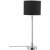 Liam bordslampa - Svart/vit/krom - 58 cm