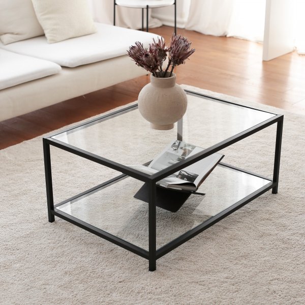 Table basse Astro 90 x 60 cm - Noir