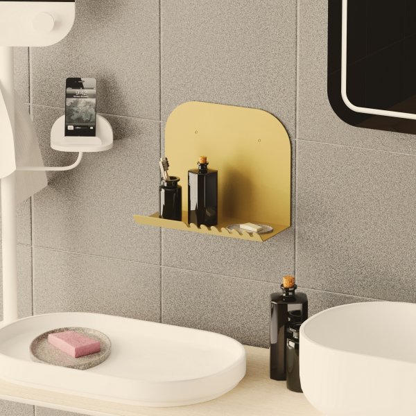 Korte wandplank - Goud Korte wandplank - Goud