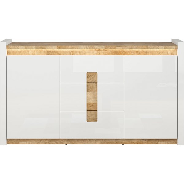 Alameda dressoir 172 cm - Wit/eiken Alameda dressoir 172 cm - Wit/eiken