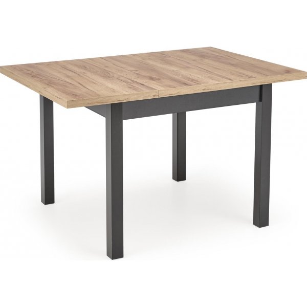 Table à manger Callahan 90-125 x 90 cm - Chêne artisanal/noir Table à manger Callahan 90-125 x 90 cm - Chêne artisanal/noir