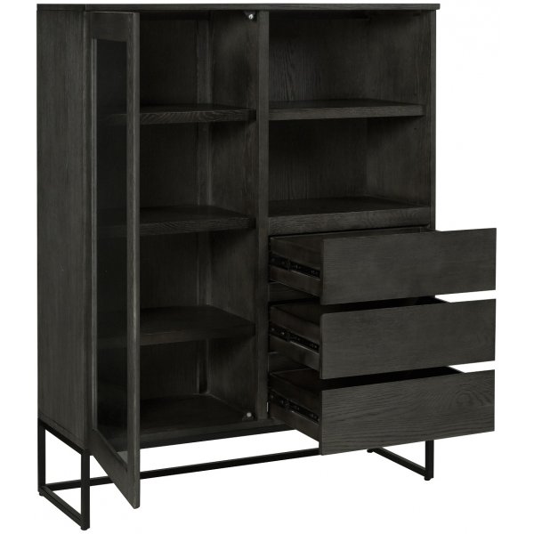 New York vitrinskåp - Brunbetsad ek New York vitrinskåp - Brunbetsad ek